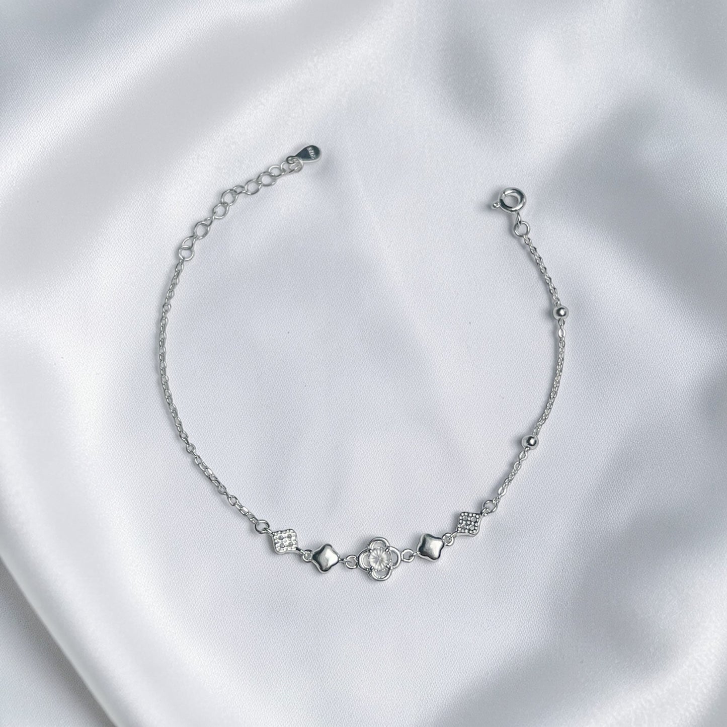 PULSERA PLATA CIRCONES TAILANDES