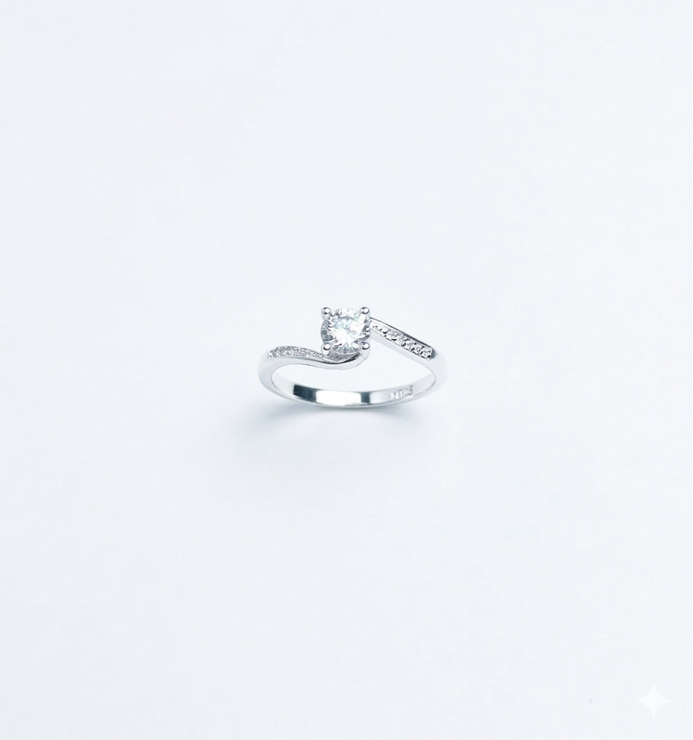 ANILLO SOLITARIO PLATA CIRCONES TAILANDES