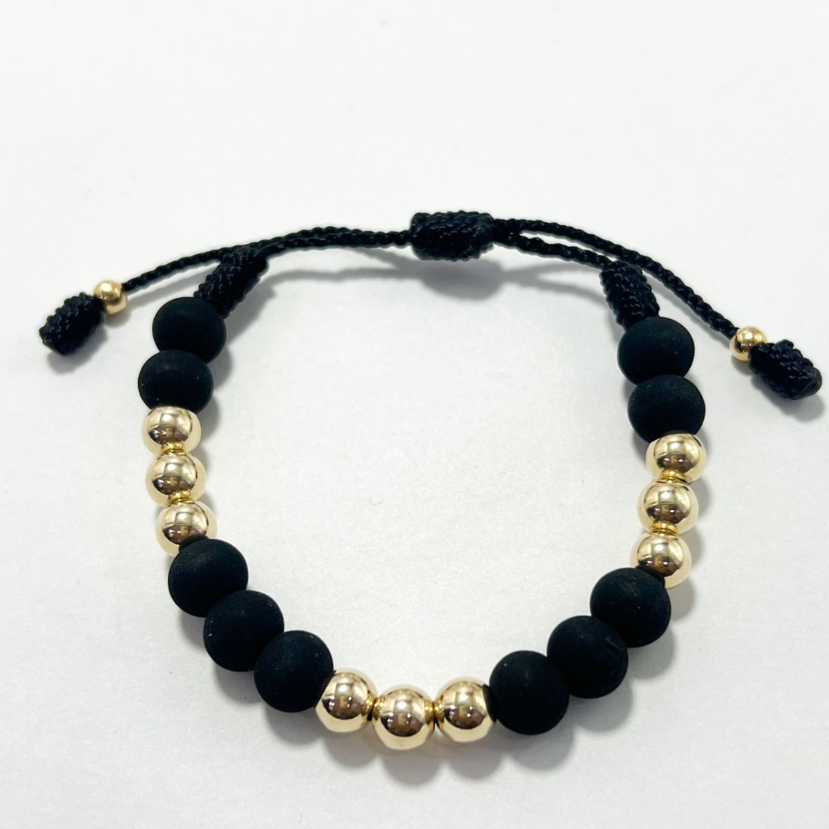 PULSERA TEJIDA ORO LAMINADO 18K 6MM