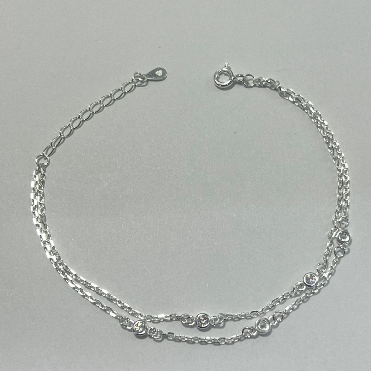 PULSERA DOBLE EN PLATA LEY 925