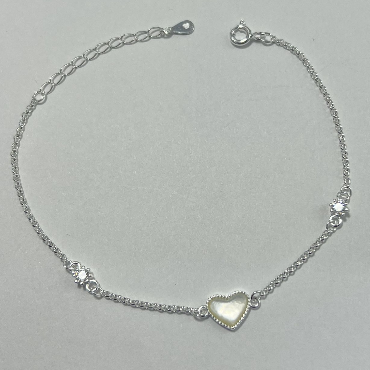 PULSERA PLATA LEY 925 CON DIJE DE CORAZÓN