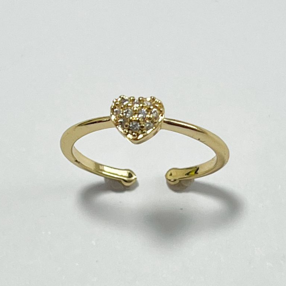 ANILLO CORAZÓN GRADUABLE CON MICRO CIRCONES