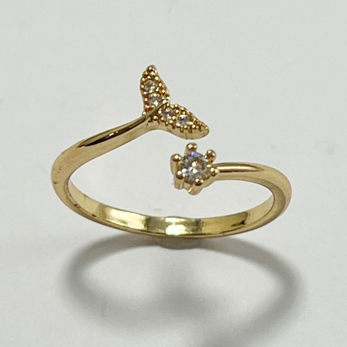 ANILLO GRADUABLE EN RODIO COLA DE SIRENA