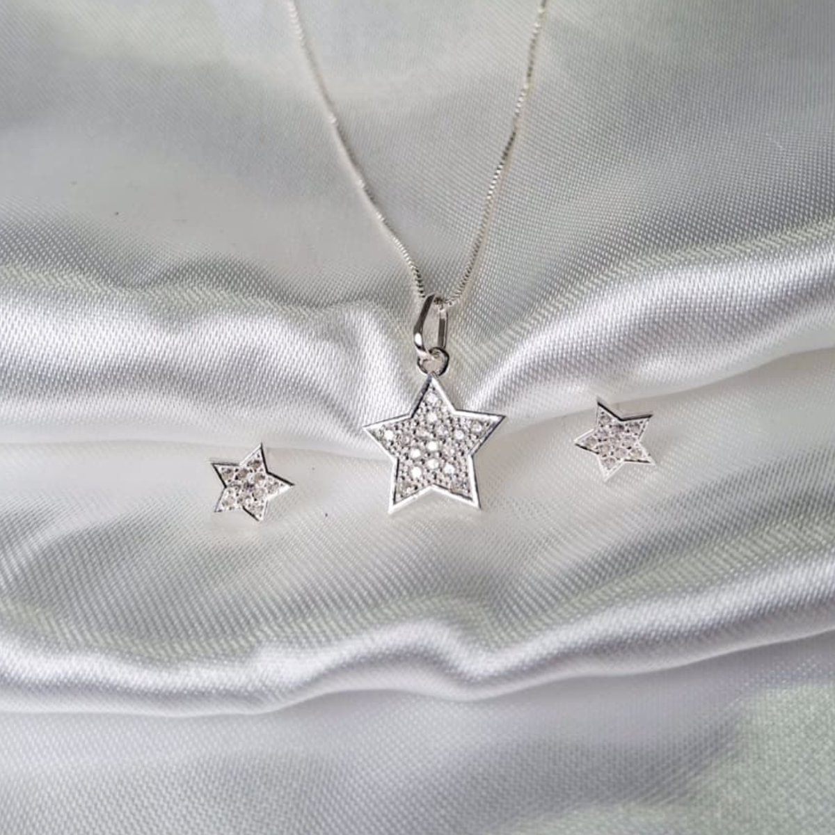 JUEGO EN PLATA LEY 925 ESTRELLA