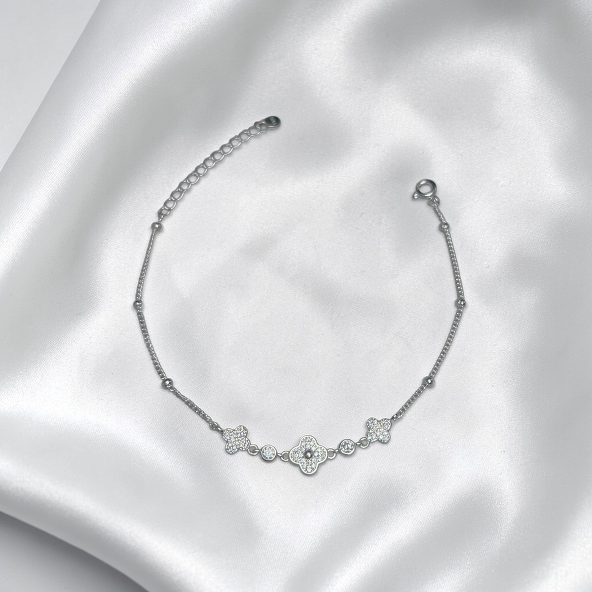 PULSERA PLATA CIRCONES TAILANDES