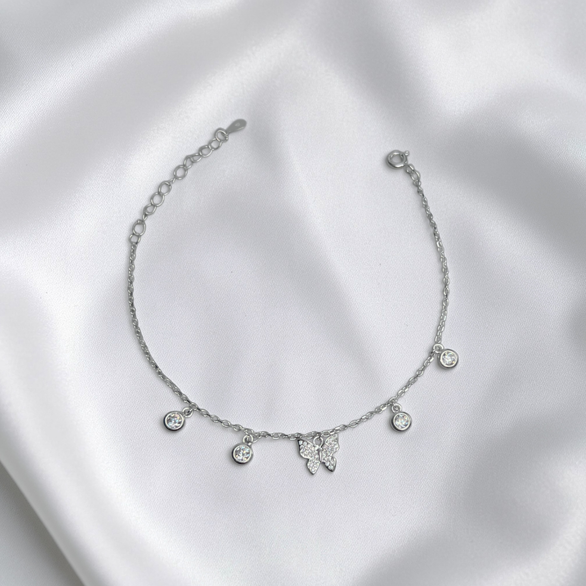 PULSERA PLATA CIRCONES TAILANDES