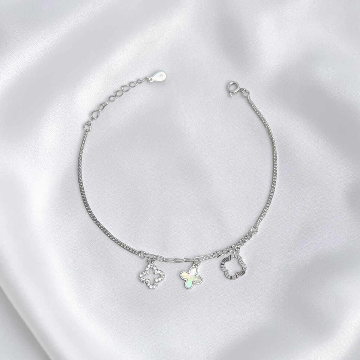 PULSERA PLATA CIRCONES TAILANDES
