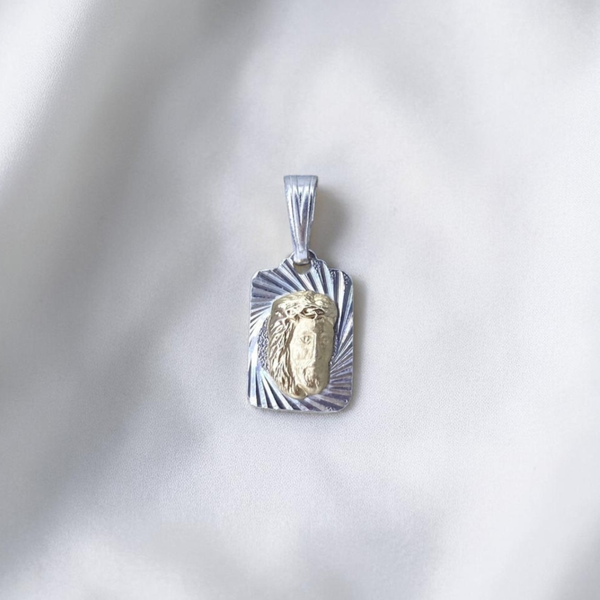 DIJE ORO PLATA DIAMANTADO DIVINO ROSTRO