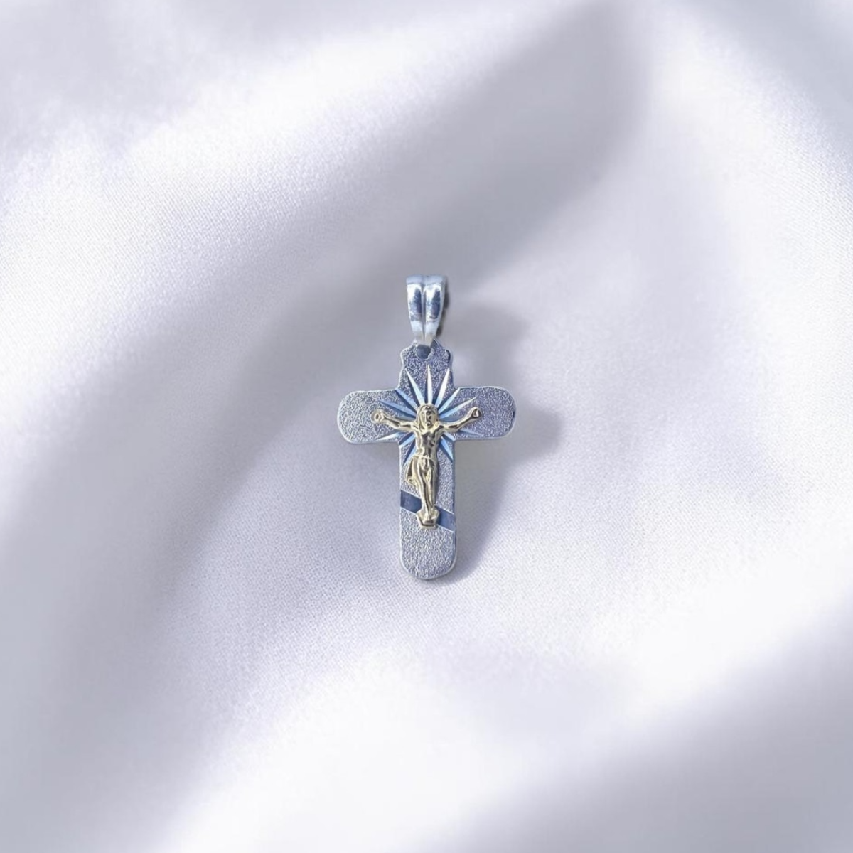 DIJE PLATA DIAMANTADO CRISTO