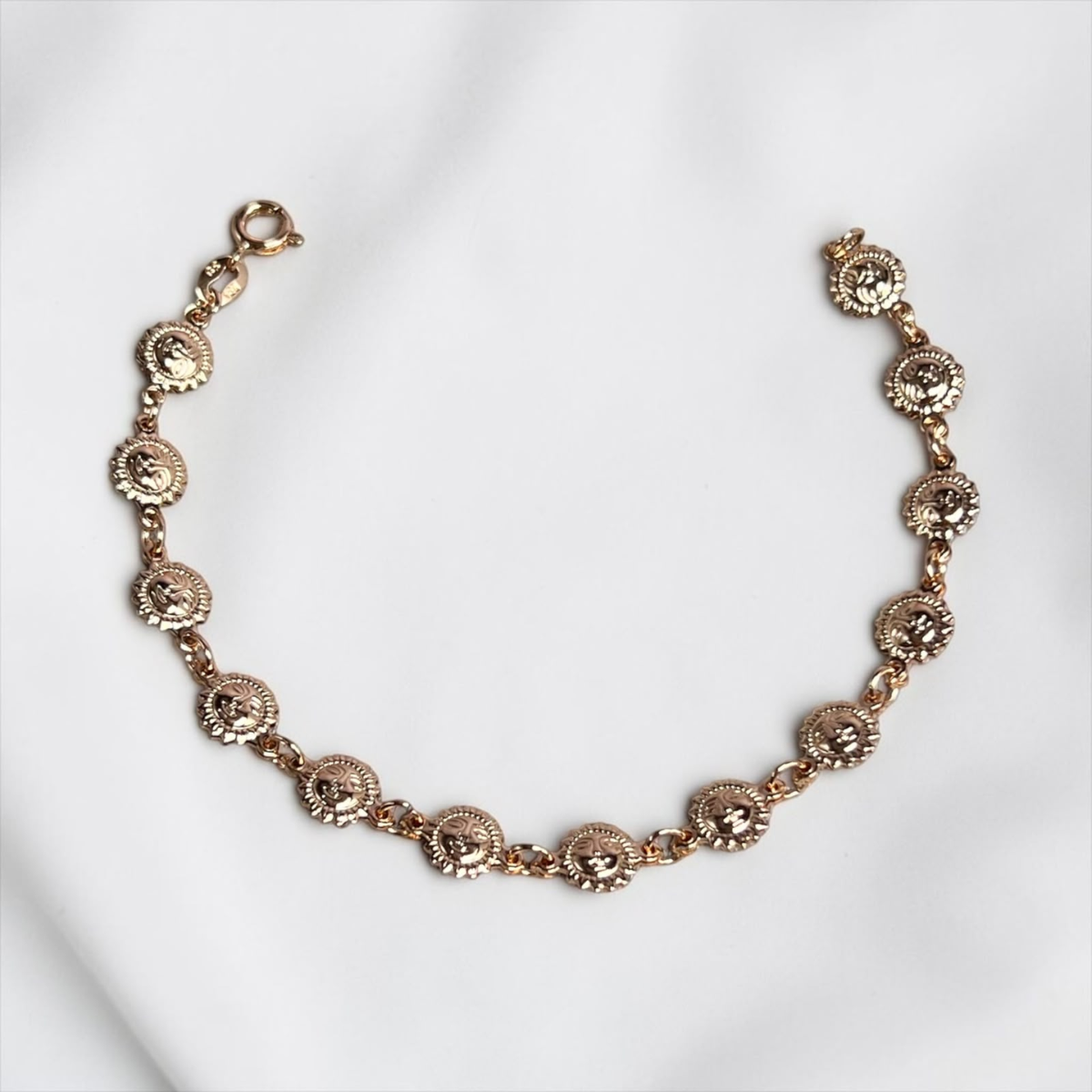 PULSERA SOL ORO LAMINADO 18K