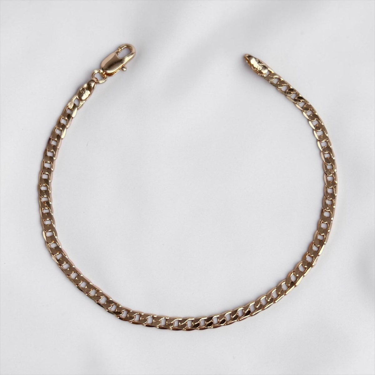 PULSERA CUBANA ORO LAMINADO 18K
