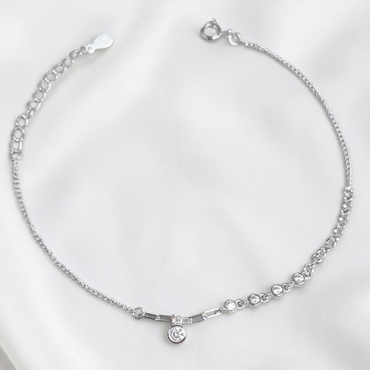 PULSERA PLATA CIRCONES TAILANDES