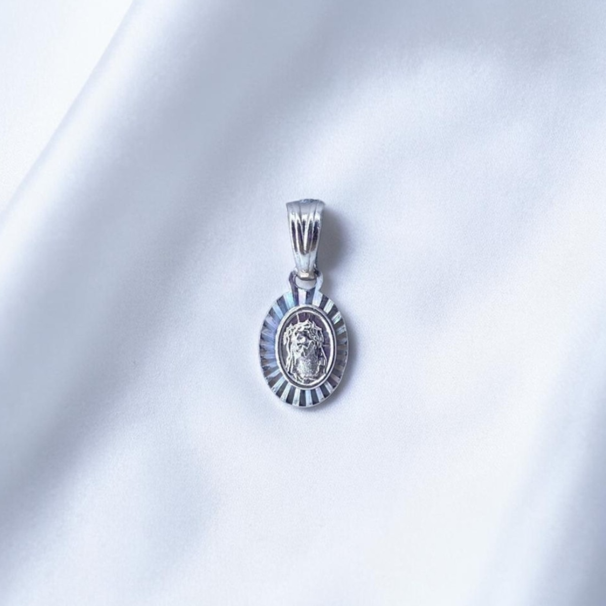 DIJE PLATA DIAMANTADO DIVINO ROSTRO