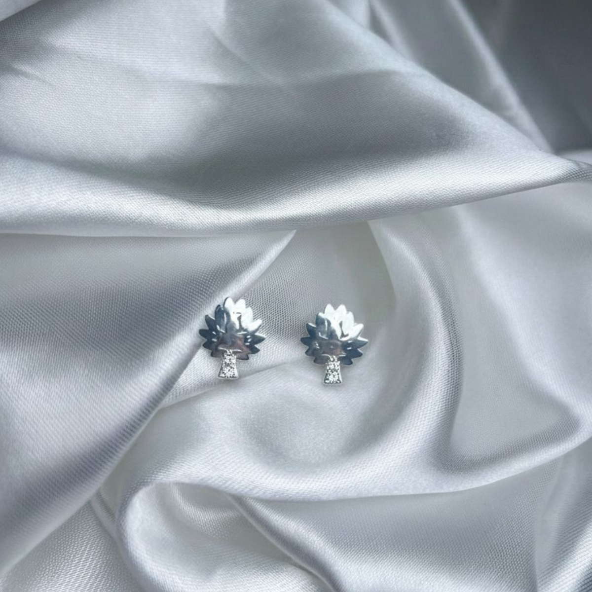 TOPO PLATA CIRCONES TAILANDES