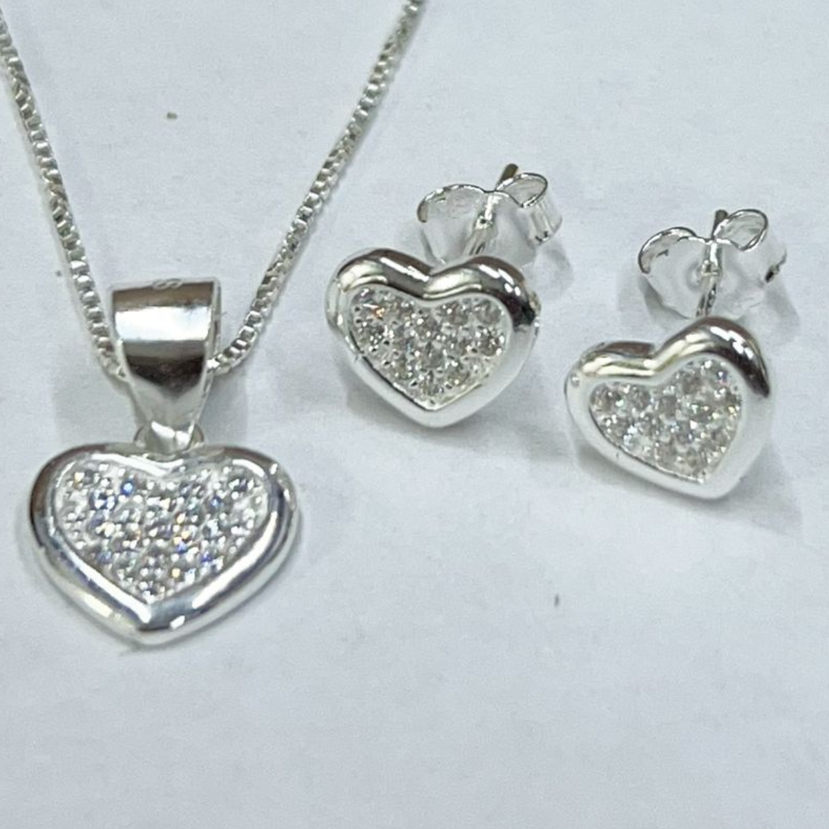 JUEGO DE PLATA CORAZÓN