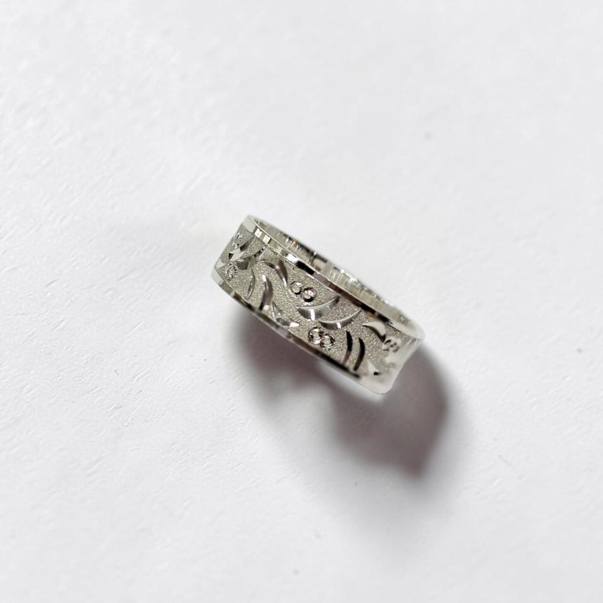 ARGOLLA PLATA DIAMANTADA