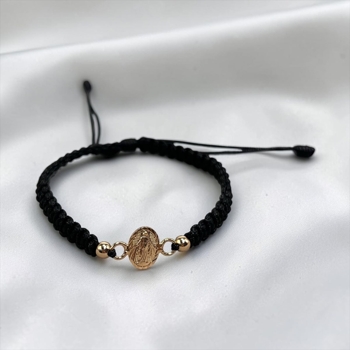 PULSERA ORO LAMINADO 18K MILAGROSA TEJIDA