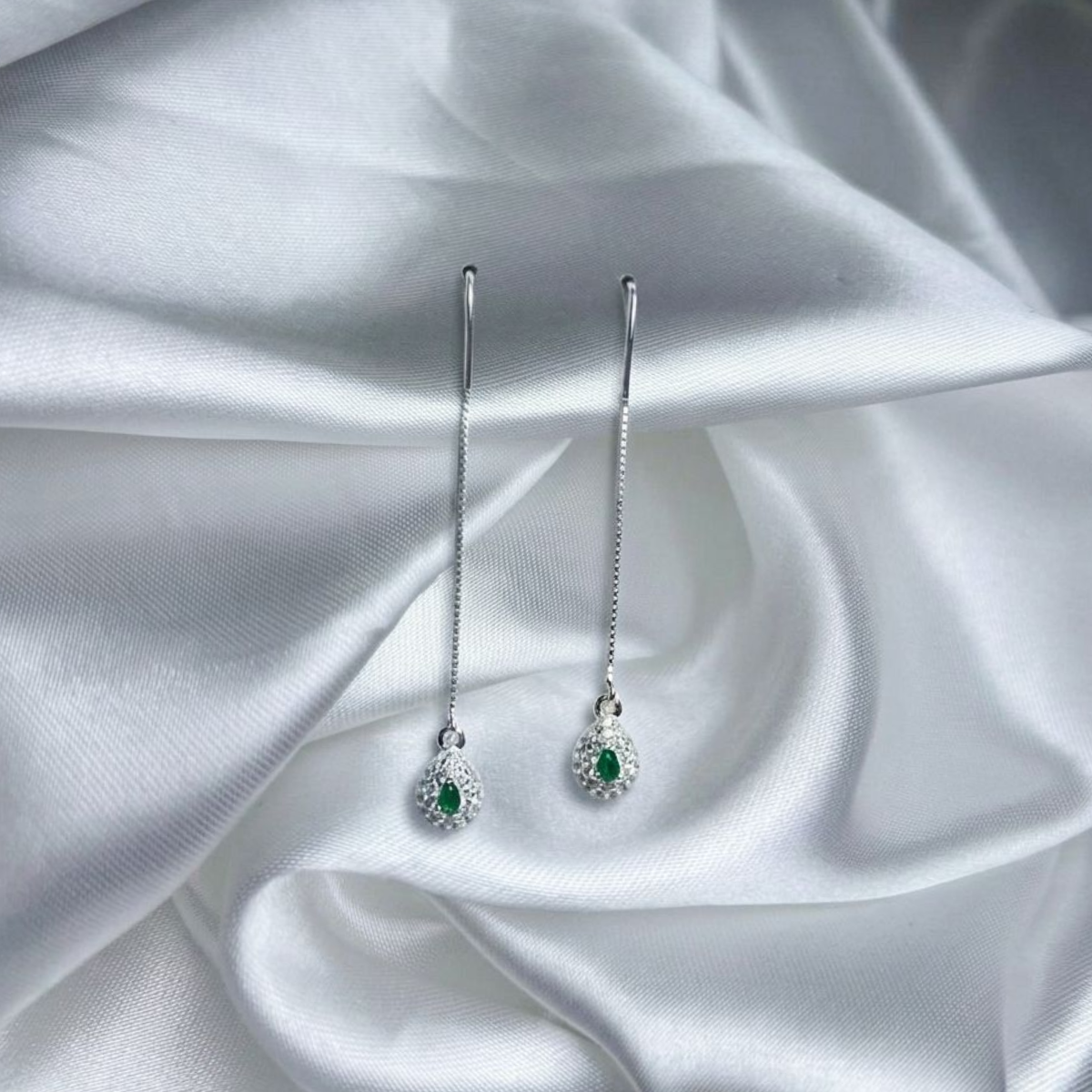 ARETE PLATA CIRCONES TAILANDES