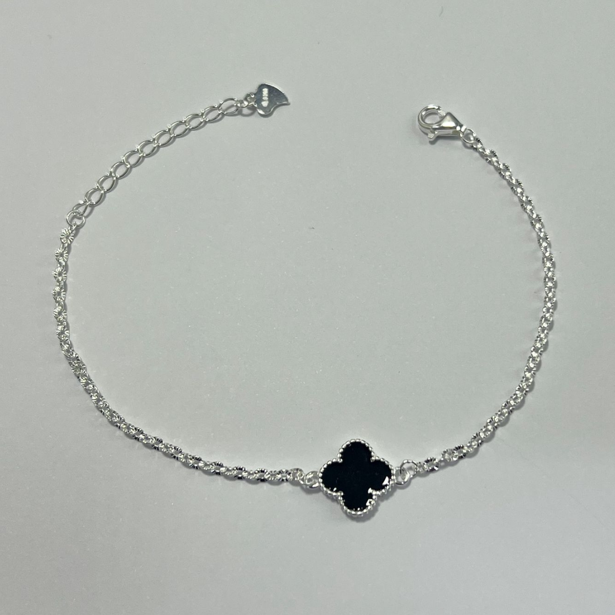 PULSERA TRÉBOL EN PLATA