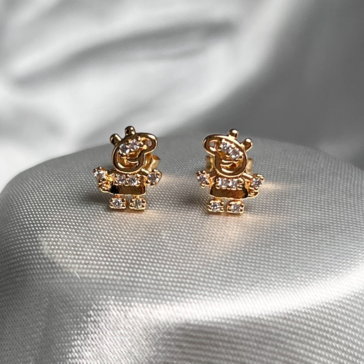 TOPO PEPA PIG MICROCIRCON BLANCO RODIO