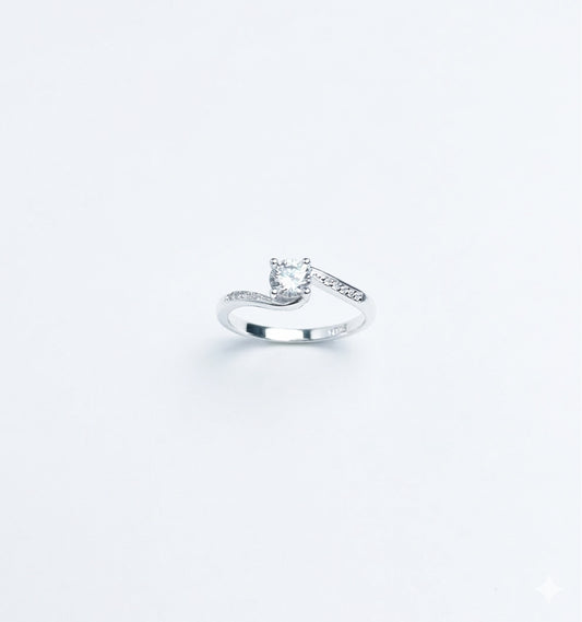 ANILLO SOLITARIO PLATA CIRCONES TAILANDES