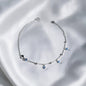 TOBILLERA  PLATA CIRCONES TAILANDES