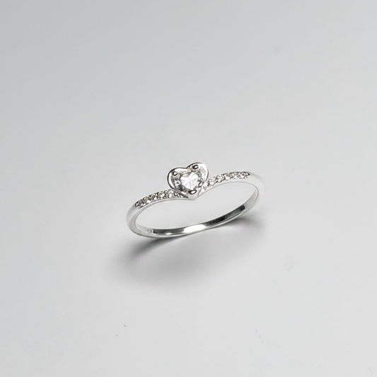 ANILLO CORAZON PLATA CIRCONES TAILANDES