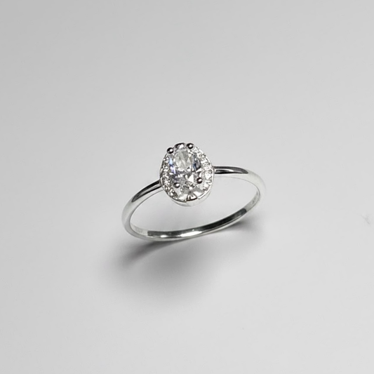 ANILLO SOLITARIO PLATA CIRCONES TAILANDES