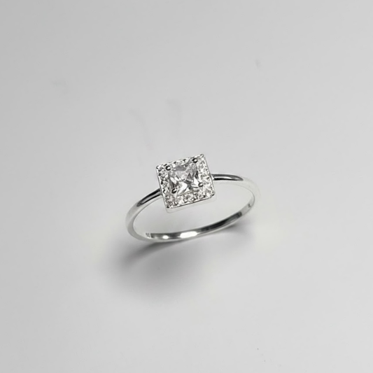 ANILLO SOLITARIO PLATA CIRCONES TAILANDES