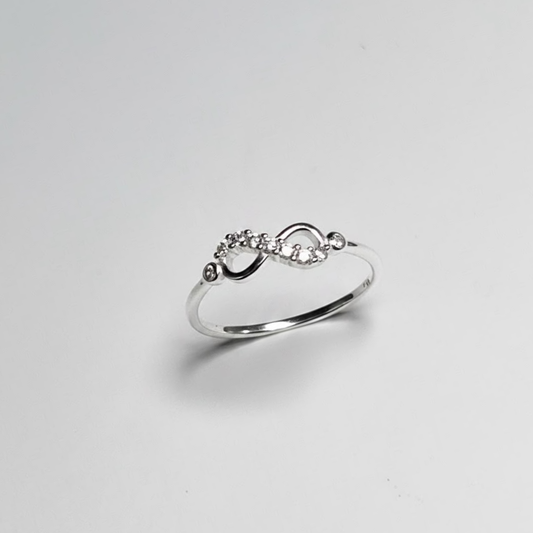 ANILLO INFINITO PLATA CIRCONES TAILANDES