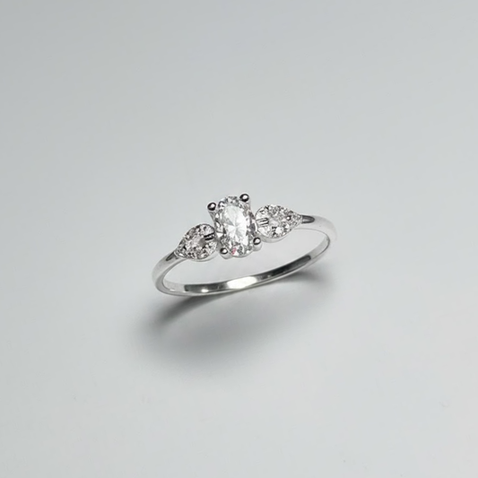 ANILLO SOLITARIO PLATA CIRCONES TAILANDES