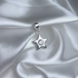 DIJE ESTRELLA PLATA CIRCONES TAILANDES