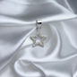 DIJE ESTRELLA SILUETA PLATA CIRCONES TAILANDES