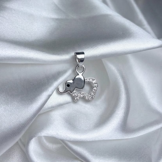 DIJE ELEFANTE PLATA CIRCONES TAILANDES