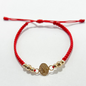 PULSERA TEJIDA ORO LAMINADO 18K  VIRGEN GUADALUPE
