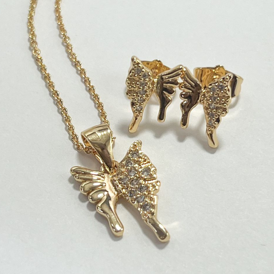 SET DE RODIO MARIPOSA CIRCONES