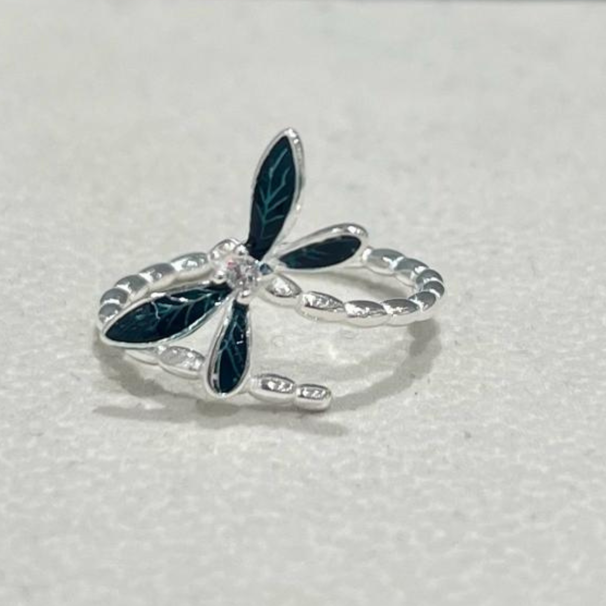 ANILLO EN PLATA LIBELULA