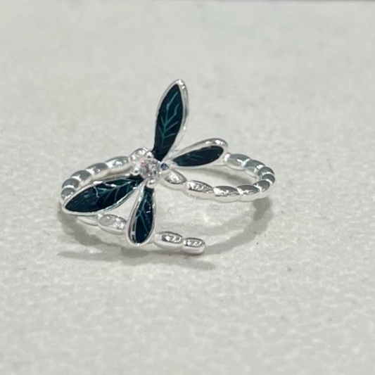 ANILLO EN PLATA LIBELULA