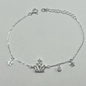 PULSERA CORONA ESTRELLA PLATA LEY 925