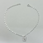 TOBILLERA EN PLATA CON DIJES EN MICRO CIRCONES