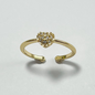 ANILLO CORAZÓN GRADUABLE CON MICRO CIRCONES