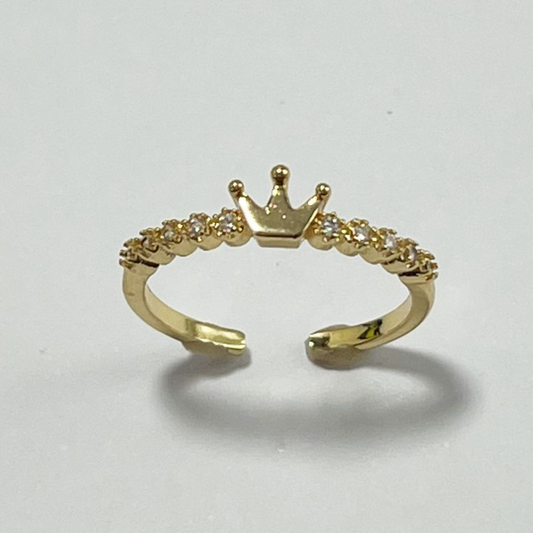 ANILLO CORONA GRADUABLE CON MICRO CIRCONES