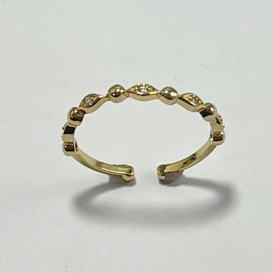 ANILLO GRADUABLE EN RODIO CON MICRO CIRCONES