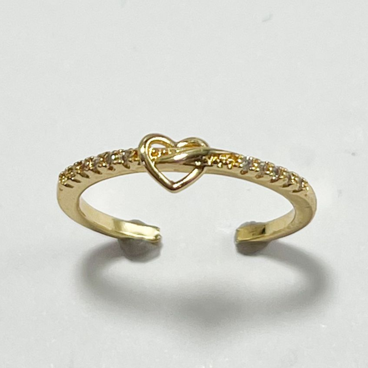 ANILLO CORAZÓN EN RODIO CON MICRO CIRCONES