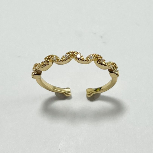 ANILLO GRADUABLE EN RODIO CON MICRO CIRCONES