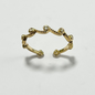 ANILLO GRADUABLE EN RODIO CON CIRCONES