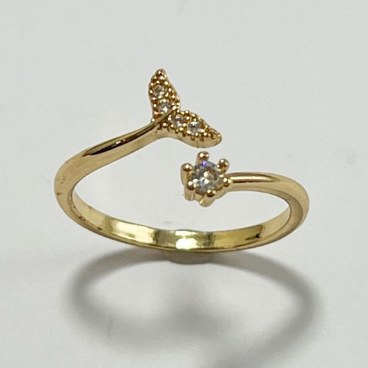 ANILLO GRADUABLE EN RODIO COLA DE SIRENA