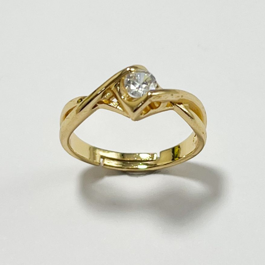 ANILLO GRADUABLE EN RODIO CON CIRCON
