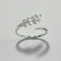 ANILLO ESPIGA GRADUABLE EN PLATA LEY 925 CON MICRO CIRCONES