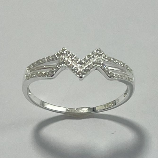 ANILLO EN PLATA LEY 925 CON  MICRO CIRCONES